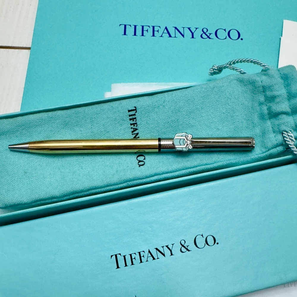 Rare Tiffany & Co. Pen- Two Tone Gift Style Enameled w Box